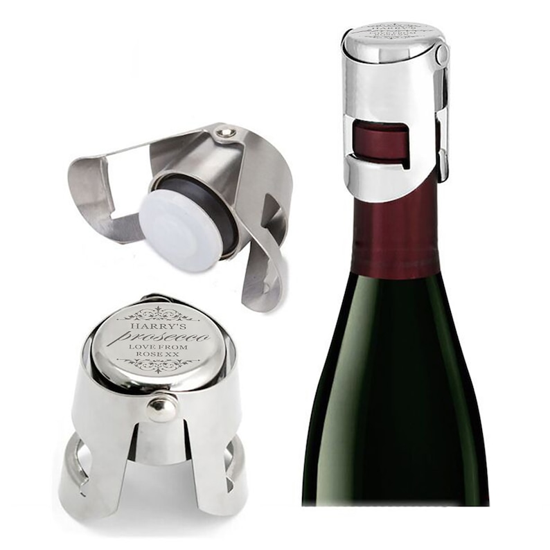 Personalised Processo Bottle Stopper Prosecco Champagne Etsy UK