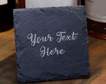 Personalised Slate Coaster Grandad Gifts Coasters Gift for Him Her Family Husband Couples Grandpa Funny Coasters for Christmas