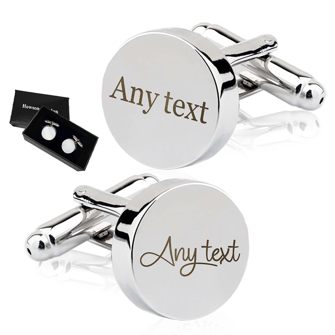 Personalised Engraved Cufflinks Ideal 2PCS With Box Etsy UK