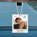 Personalised Photo Car Ornament Photo Gifts with Any Text White Acrylic Car Ornament Custom Photo Gift Driving Test Pass Gifts