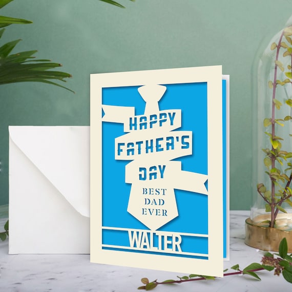 Custom fathers hotsell day card