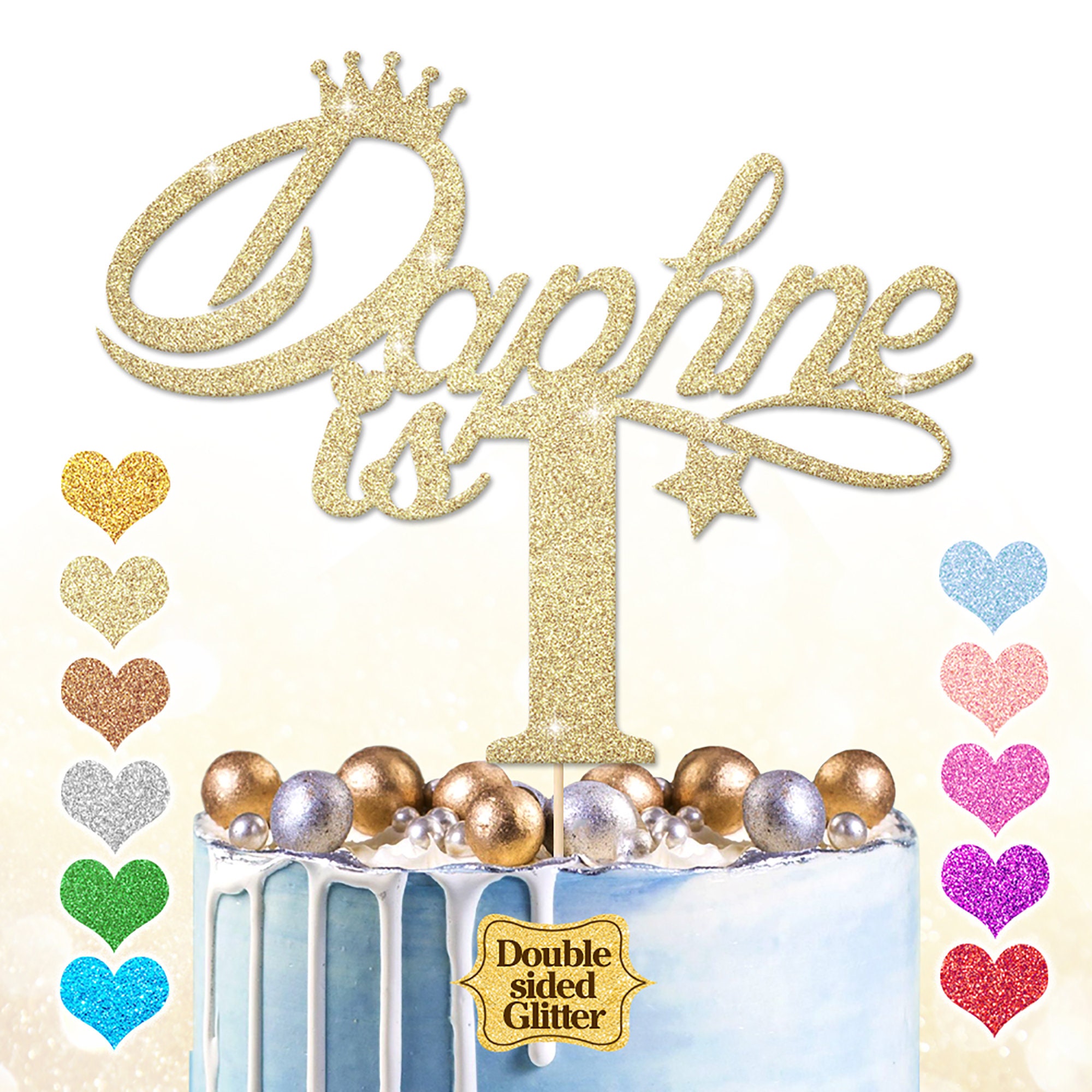 1st Birthday Cake Topper Personalised 1 2 3 Cake Topper Etsy UK