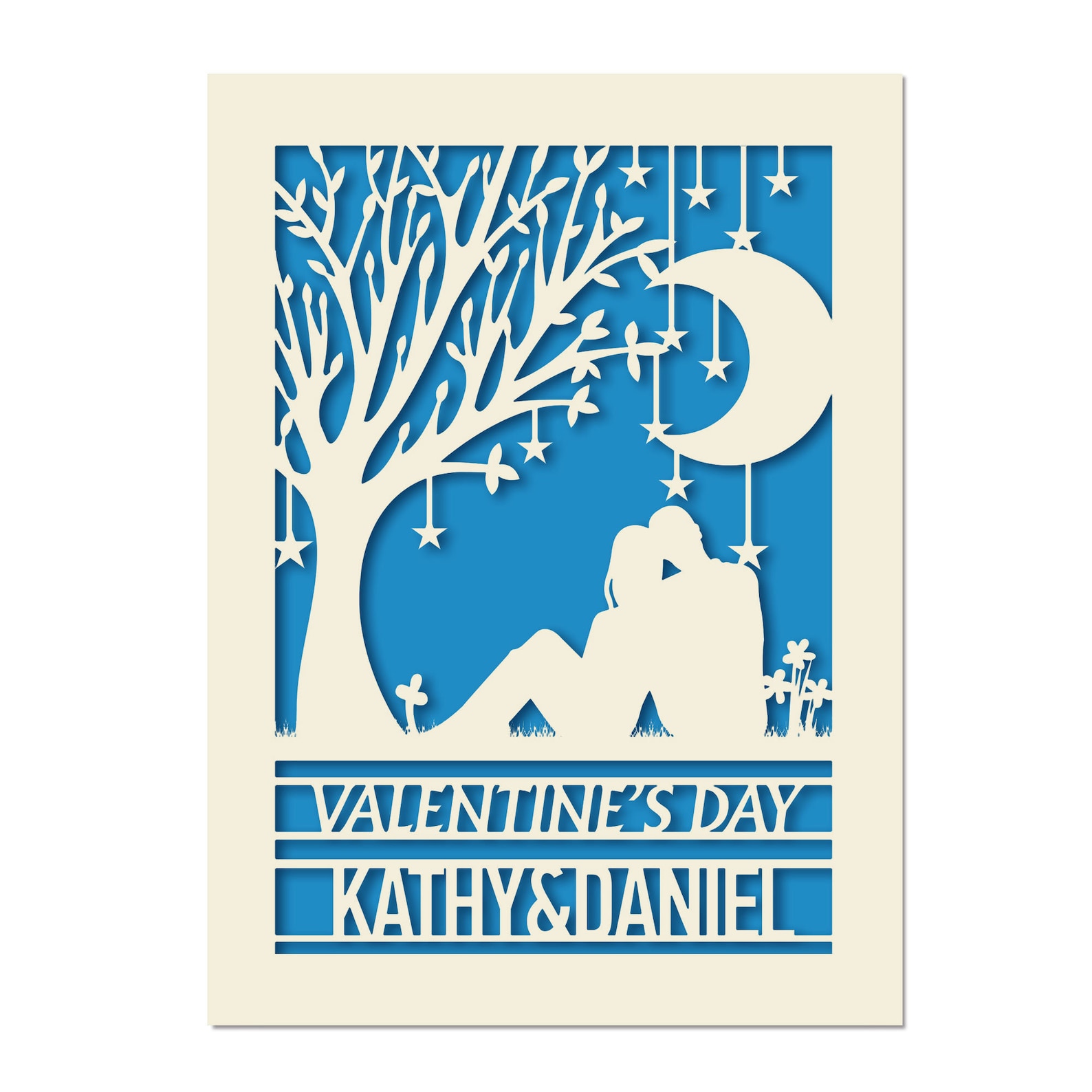 Personalised Valentines Day Card Personalised Gifts for Her Him ...