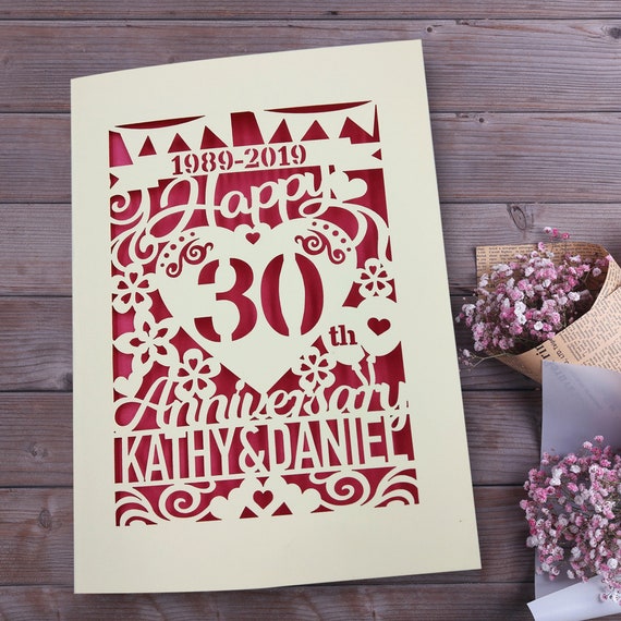 Happy Anniversary Card Personalised Greeting Card for Husband | Etsy