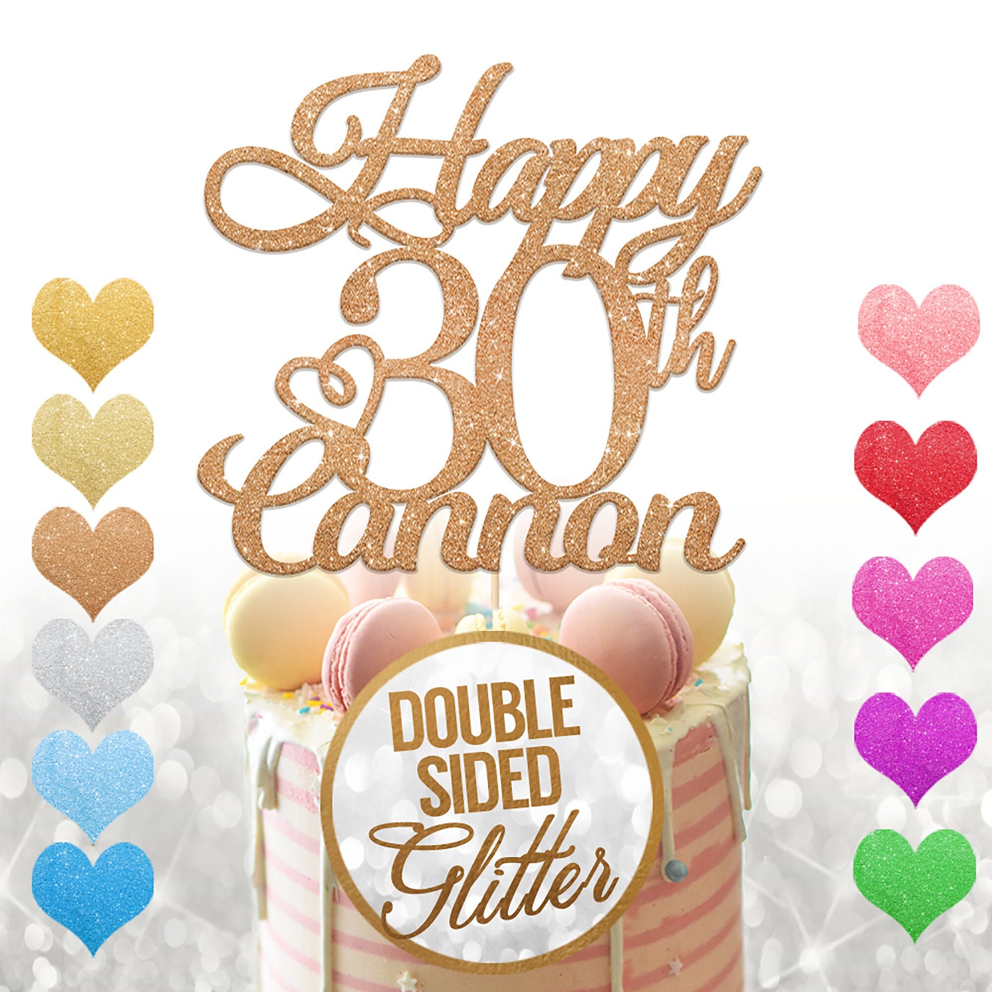 Personalised Birthday Cake Topper Custom Party Cake Etsy UK