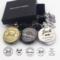 Personalised Engraved Pocket Watch Wedding Gift Best Man, Groom, Usher, Groom, Valentines, Graduation, Fathers Day Gift for Dad
