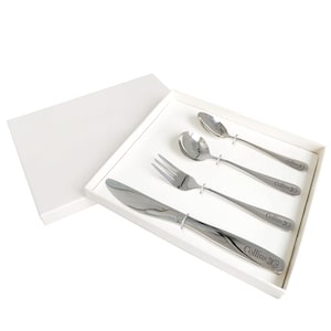 Personalised Kids Cutlery Set Stainless Steel Flatware 4pcs Set Tableware Toddler Utensils in Presentation Box with Symbol and Child's Name image 7