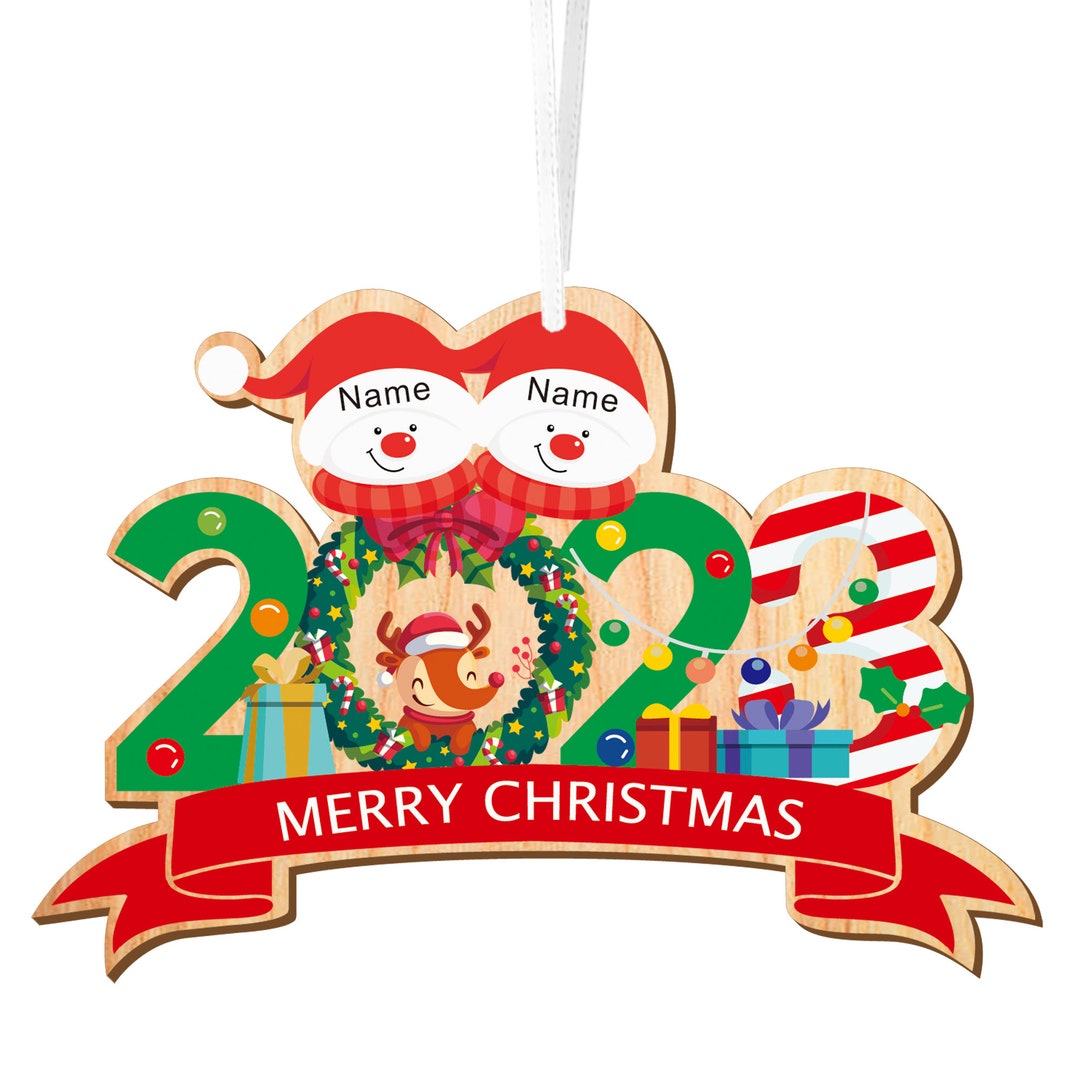 Personalised Christmas Tree Decorations Christmas Baubles 2023 Custom