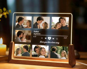 Personalised Valentines Gifts for Him Her Photo Gifts Night Lights Picture Frame Personalised Birthday Christmas Valentines Day Gifts