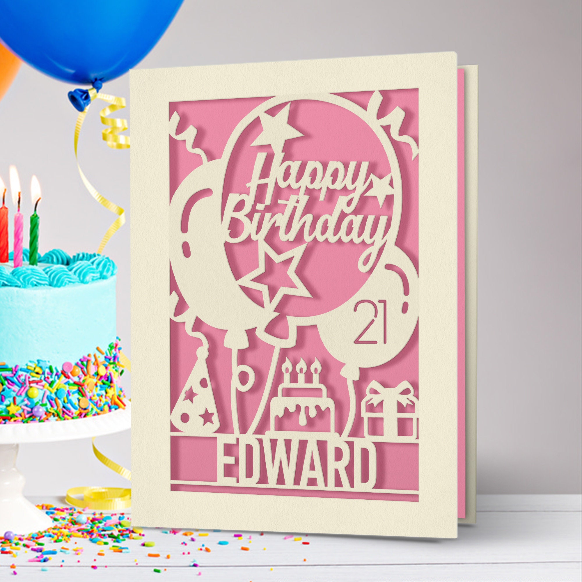 Personalised Birthday Card Keepsake Gift For Her Him Daughter Etsy 日本