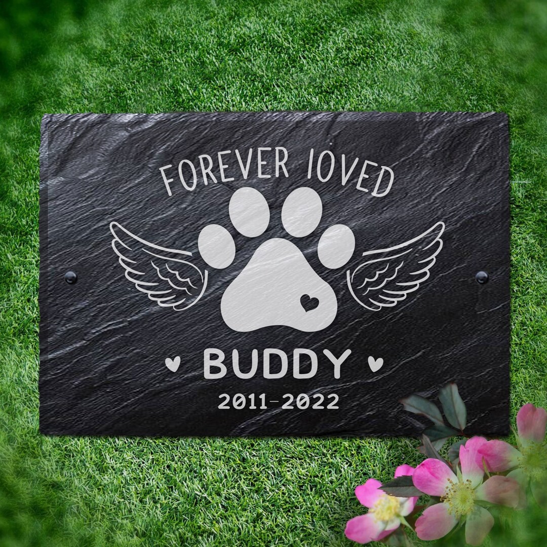 Personalised Pet Memorial Plaque Dog Cat Memorial Gifts Plaques ...