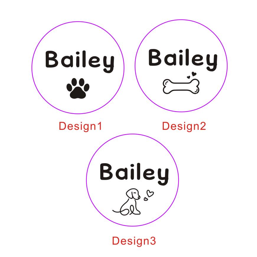 Personalized Deep Engraved Stainless Steel Pet ID Tag: Dog Cat Puppy ...