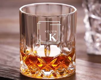 Personalised Engraved Whiskey Tumbler Glass 7oz Birthday/Anniversary/Wedding Gift for Men Best Man