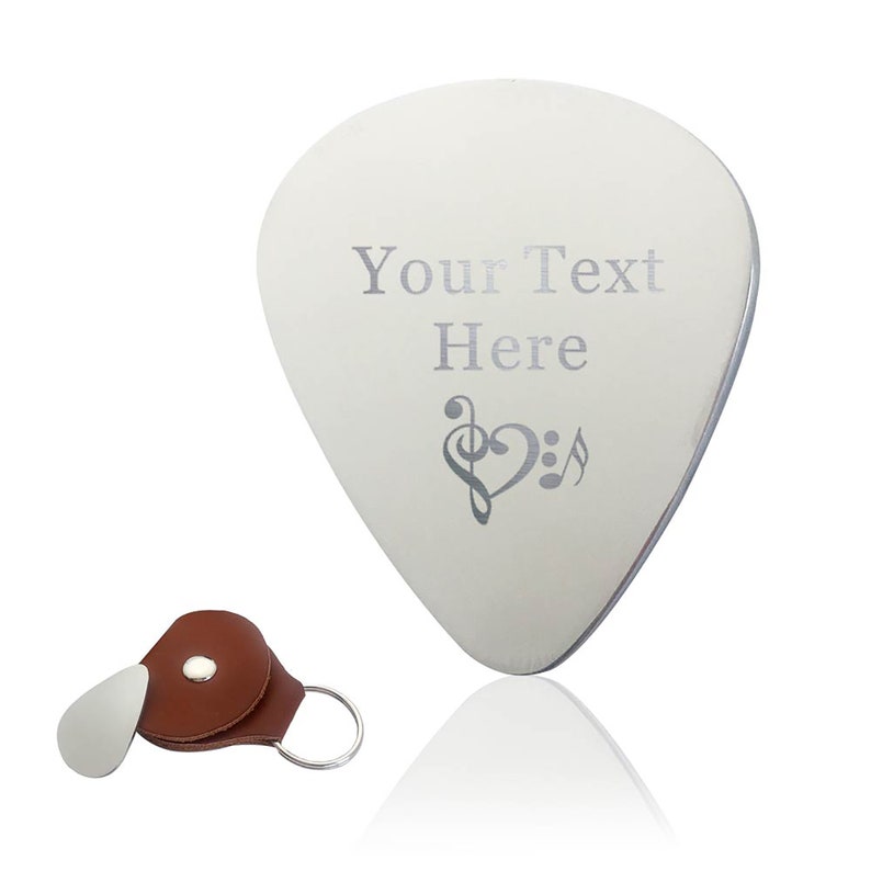 Personalised Engraved Guitar Bass Pick Stainless Steel Gift Etsy UK