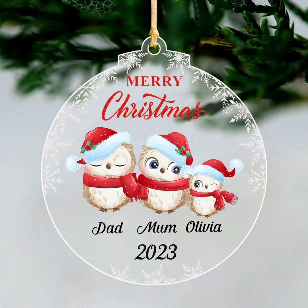 Personalised Christmas Tree Decorations Personalised Christmas Tree