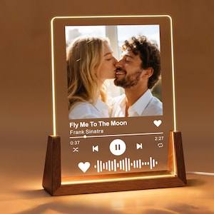 Personalised Spotify Plaque with Photo & LED - Custom Music Song Gift for Him/Her, Boyfriend/Girlfriend, Parents - Birthday, Christmas Gifts image 14