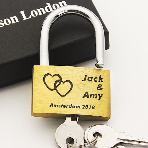 Personalised Padlock Wedding Annivesary Gift Present Love Lock Etsy UK