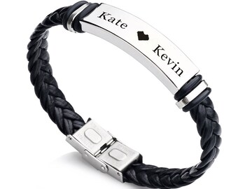 Personalised bracelets for him discount