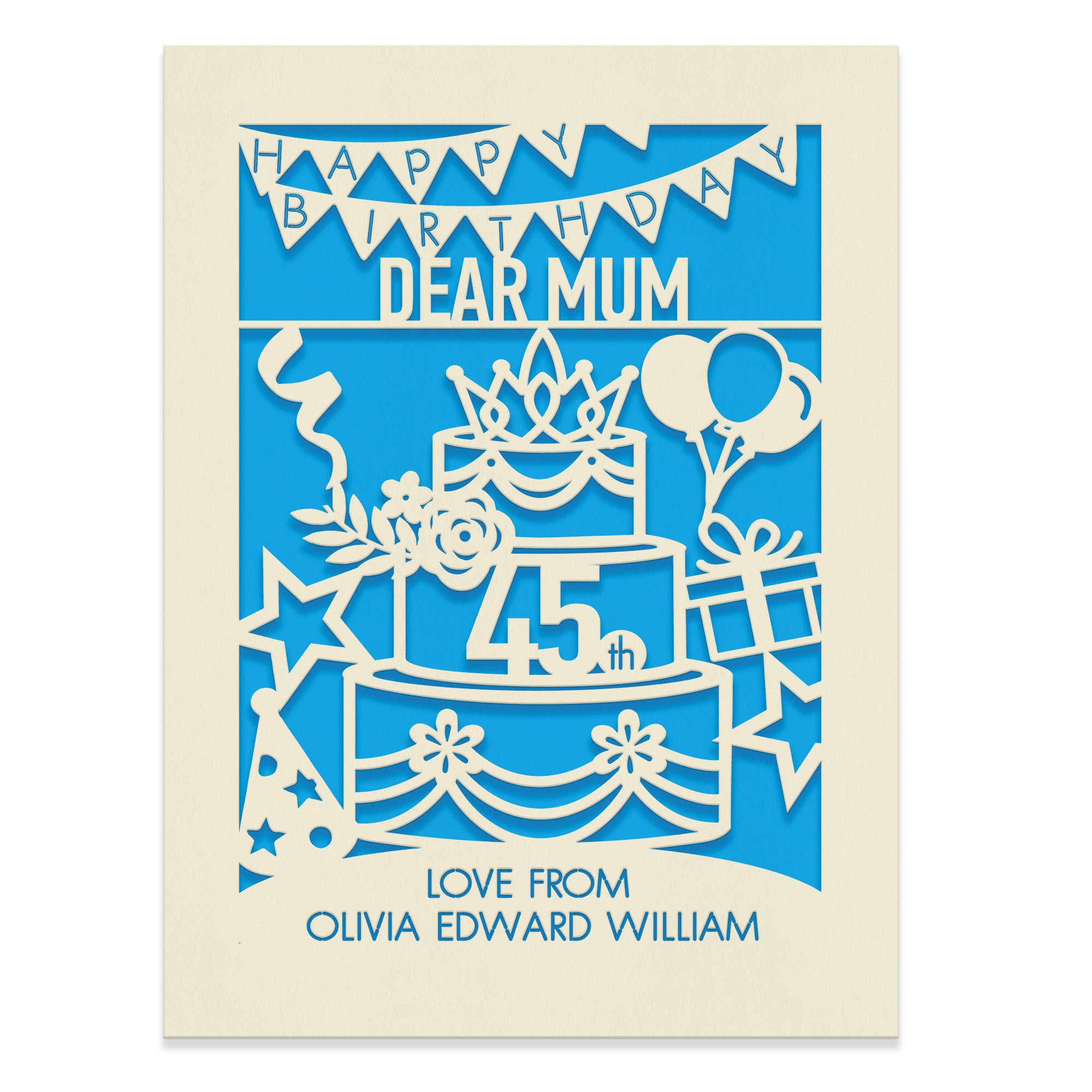 Personalised Happy Birthday Cards Custom Happy Birthday Card Etsy UK