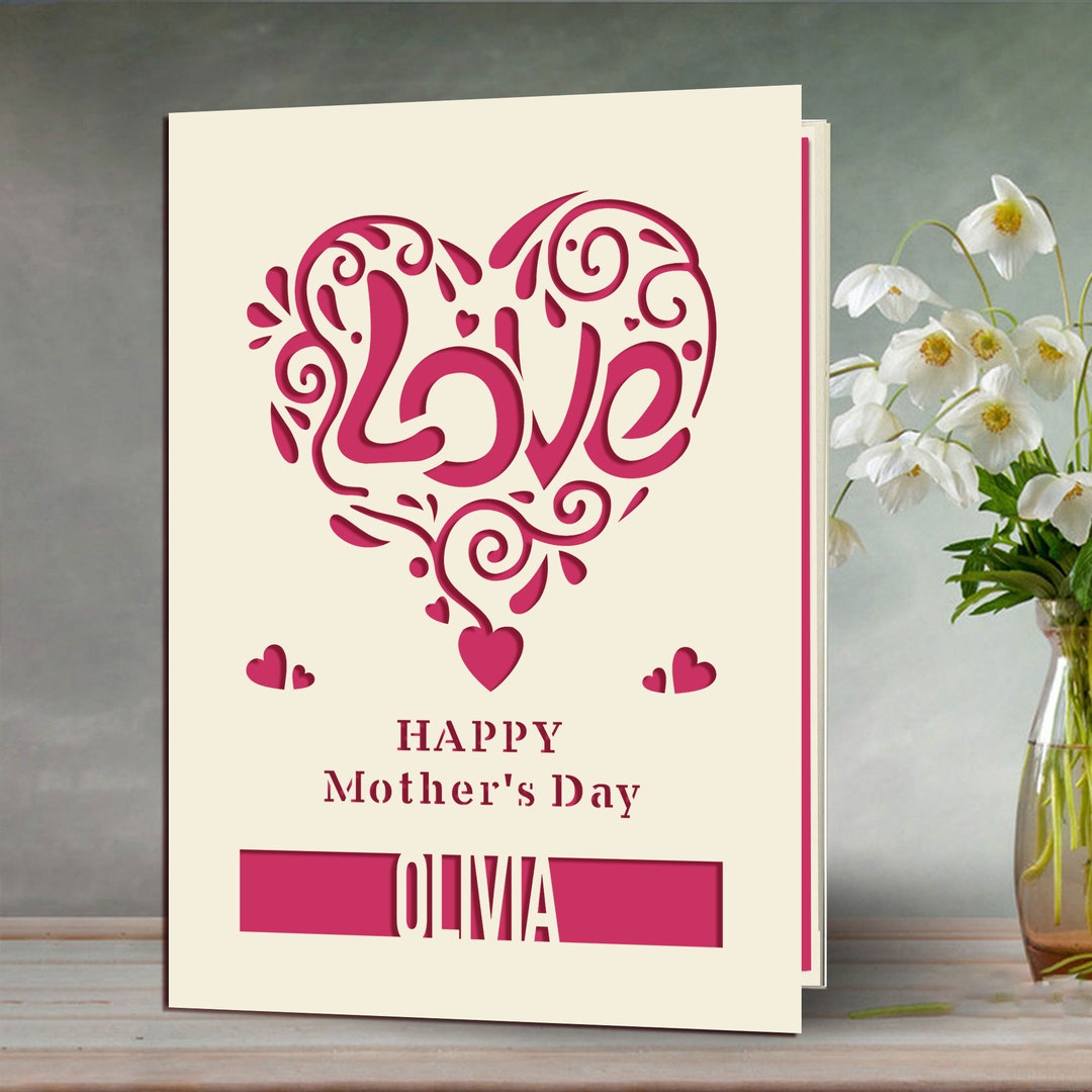Personalised Mothers Day Cards Gifts for Mum Custom Mothers Day Gifts ...