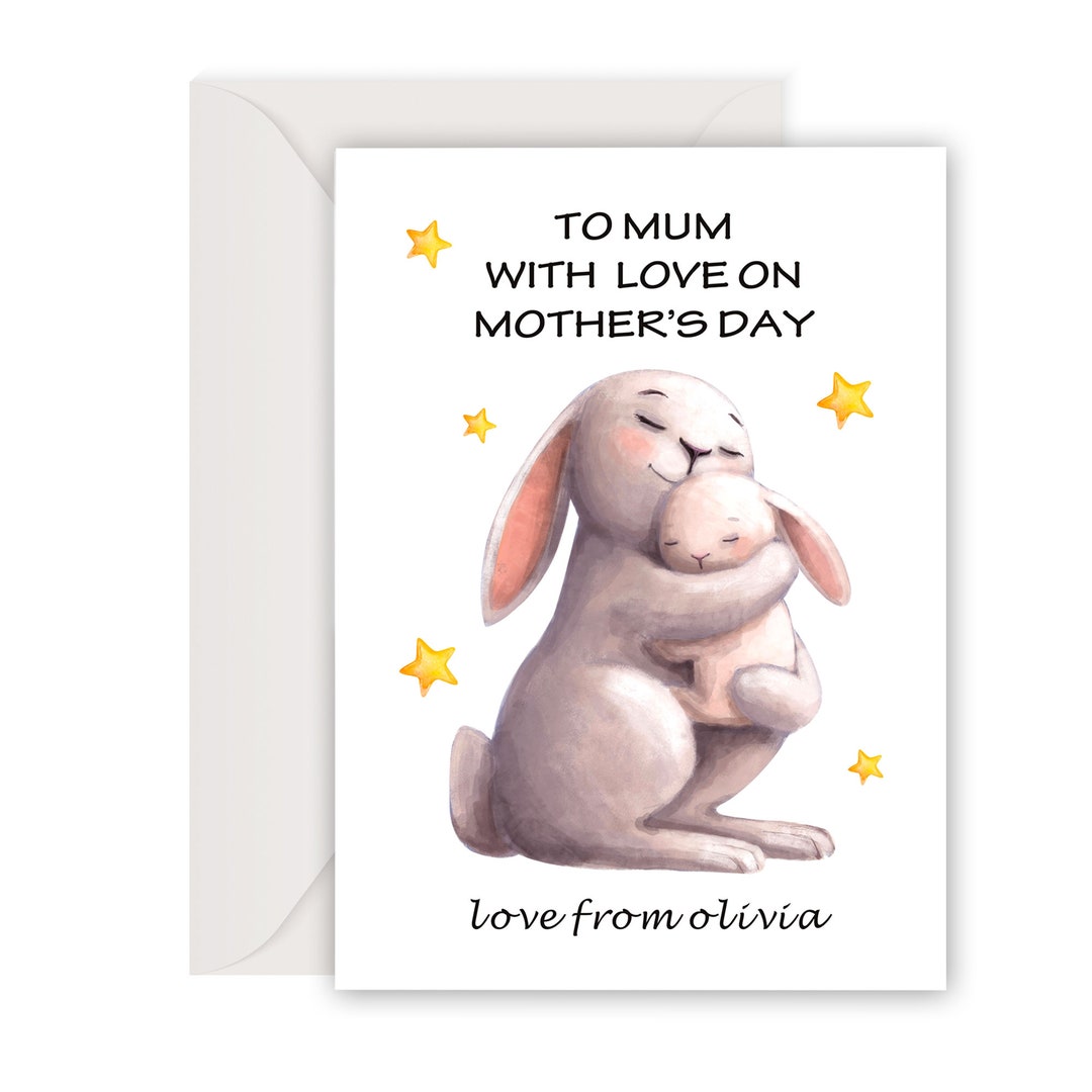 Personalised Mothers Day Card Gifts for Mum Custom Mothers Day Gifts ...