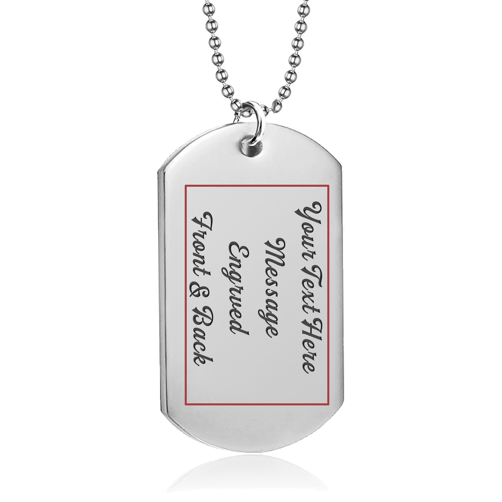 Personalised Dog Tags for Men Dog Tags Necklace Engraving Mens Etsy UK