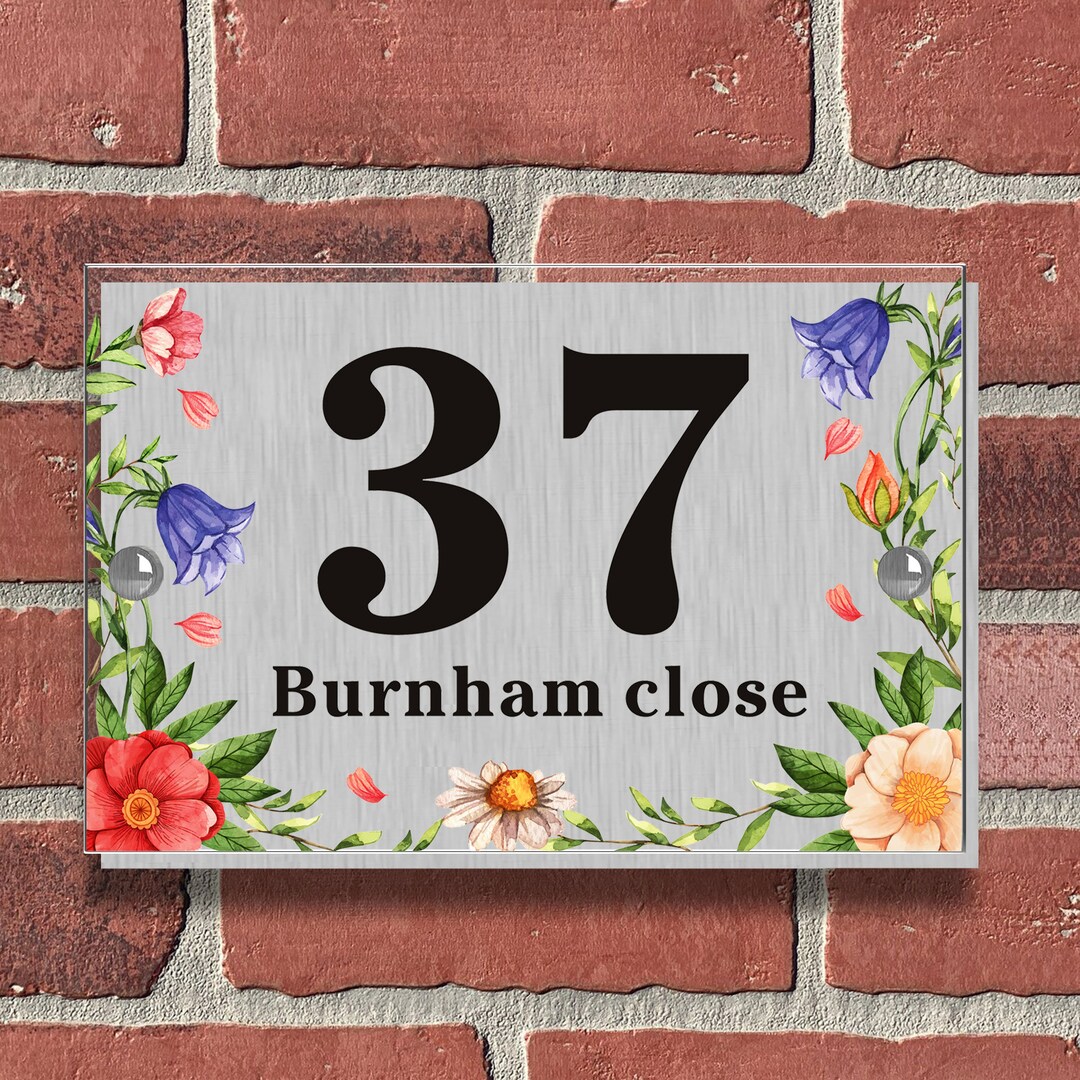 Personalised House Numbers Plaques Custom Door Number Plaques for Wall ...