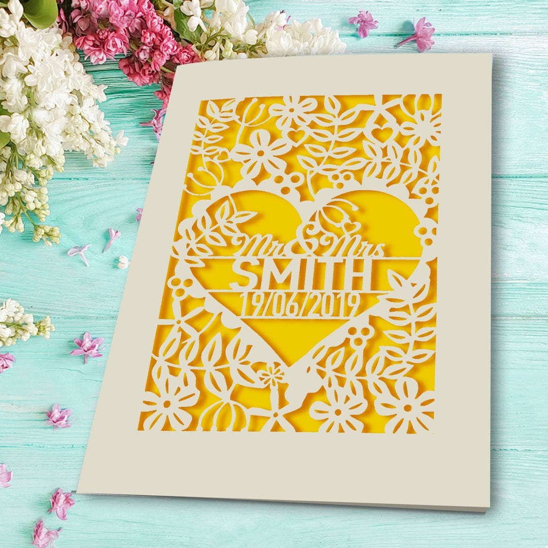 Happy Anniversary Card Personalised Greeting Card for Husband for Wife ...