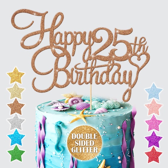 Cake Topper photo Happy birthday à personnaliser