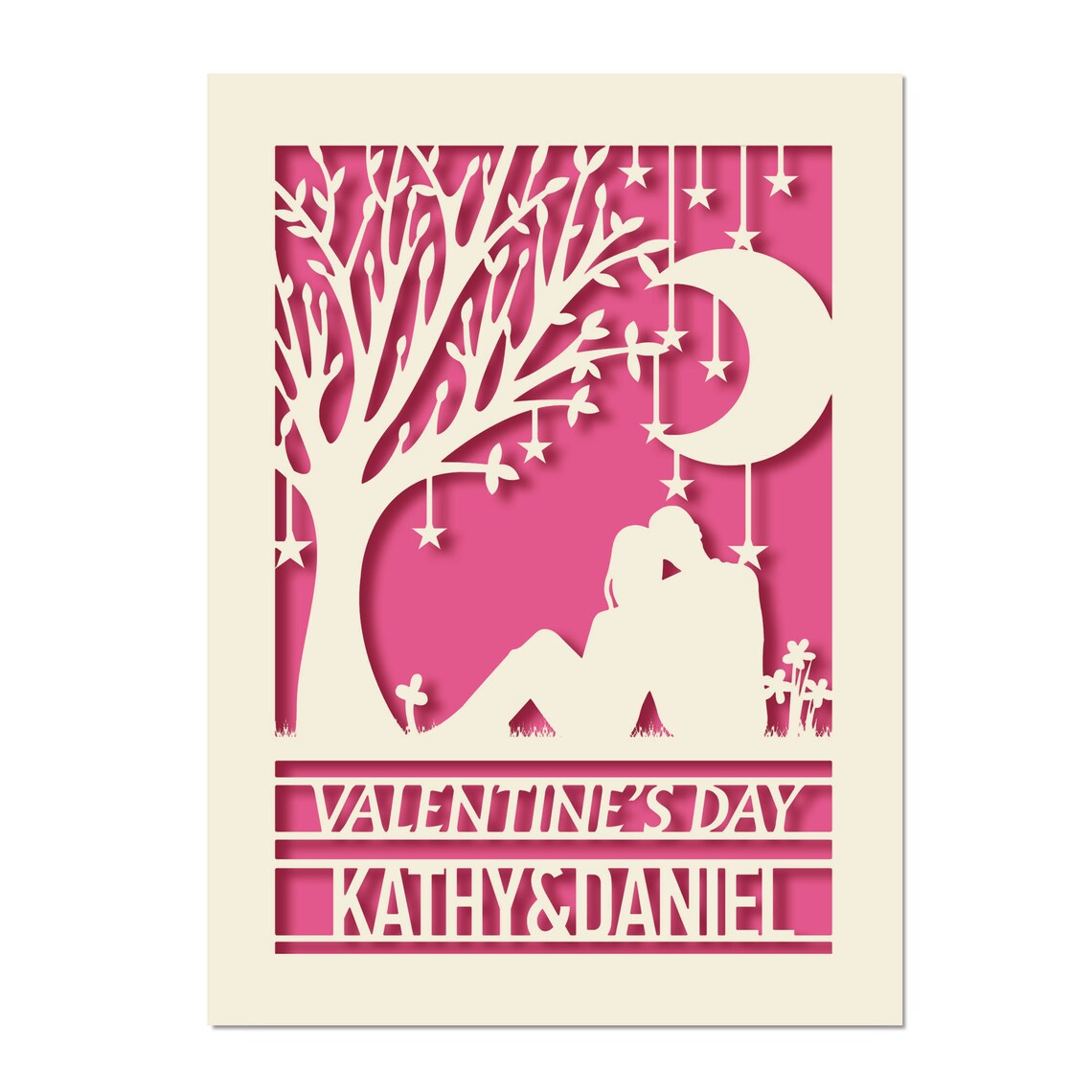 Personalised Valentines Day Card Personalised Gifts for Her Him ...