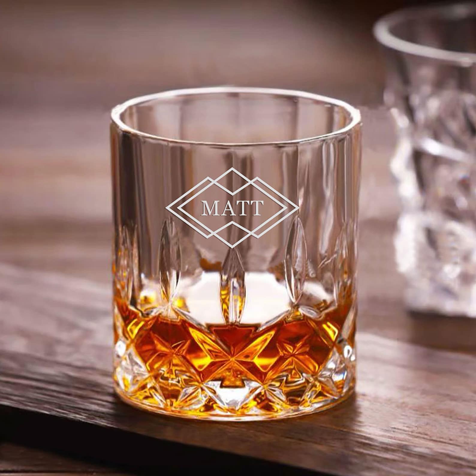 Vaso de whisky personalizado / Whisky grabado glass 7oz con Etsy