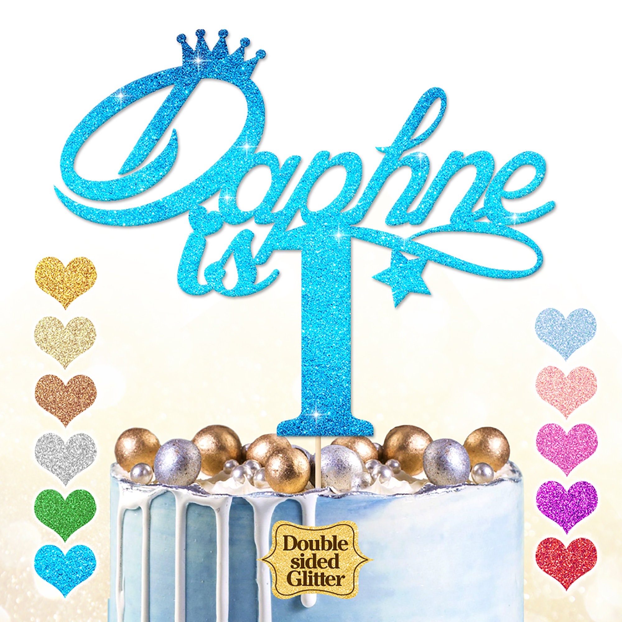 1st Birthday Cake Topper Personalised 1 2 3 Cake Topper Etsy UK