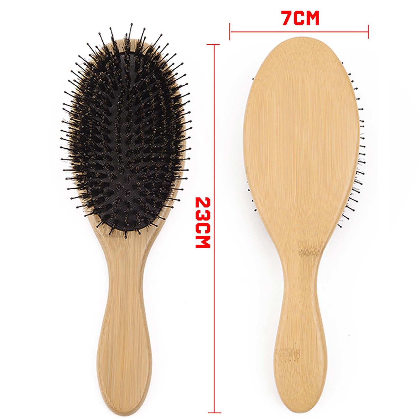Personalised Engraved Hair Brush Bamboo Comb Nylon Boar Etsy