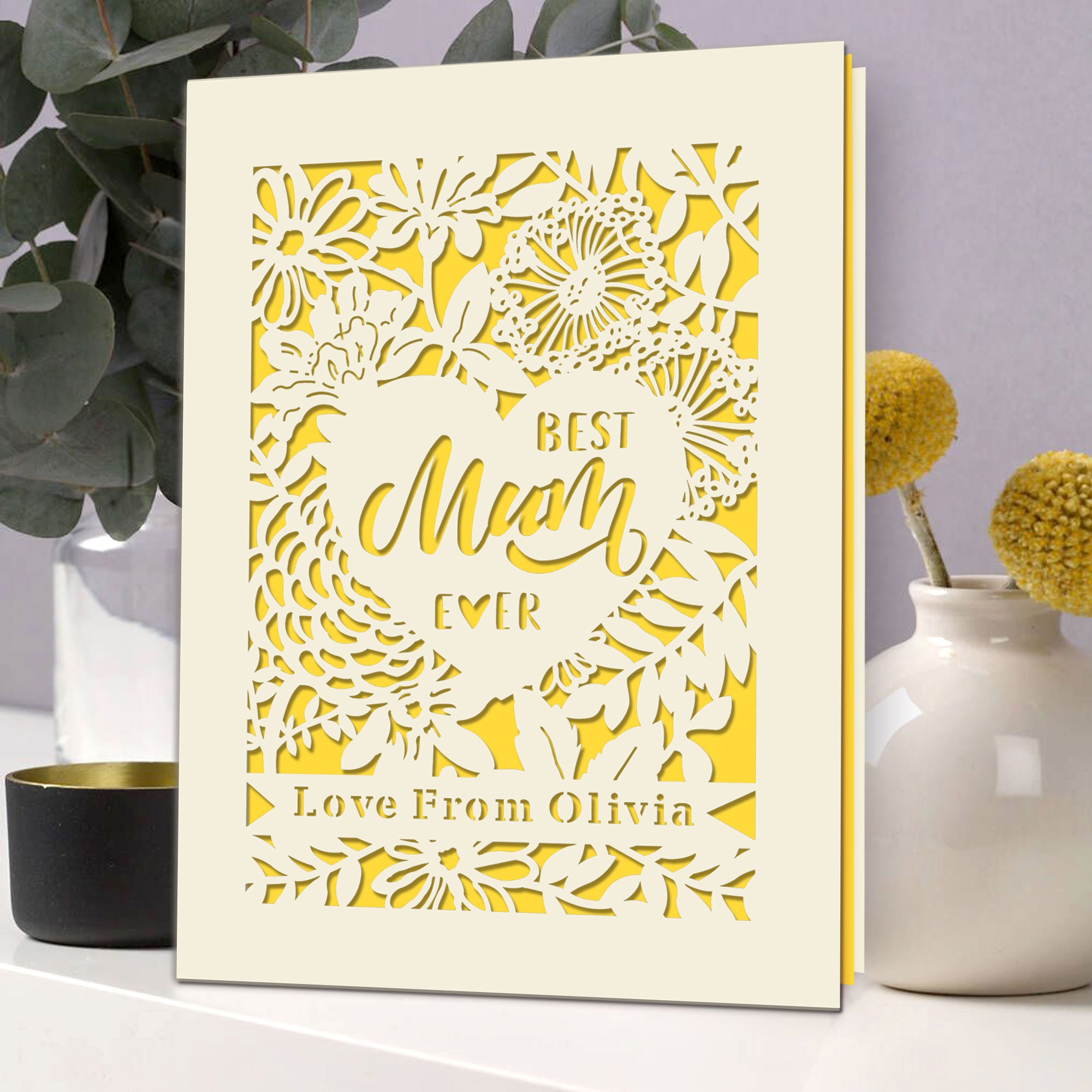 Personalised Mothers Day Cards Custom Mothers Day Gifts for Women Her ...
