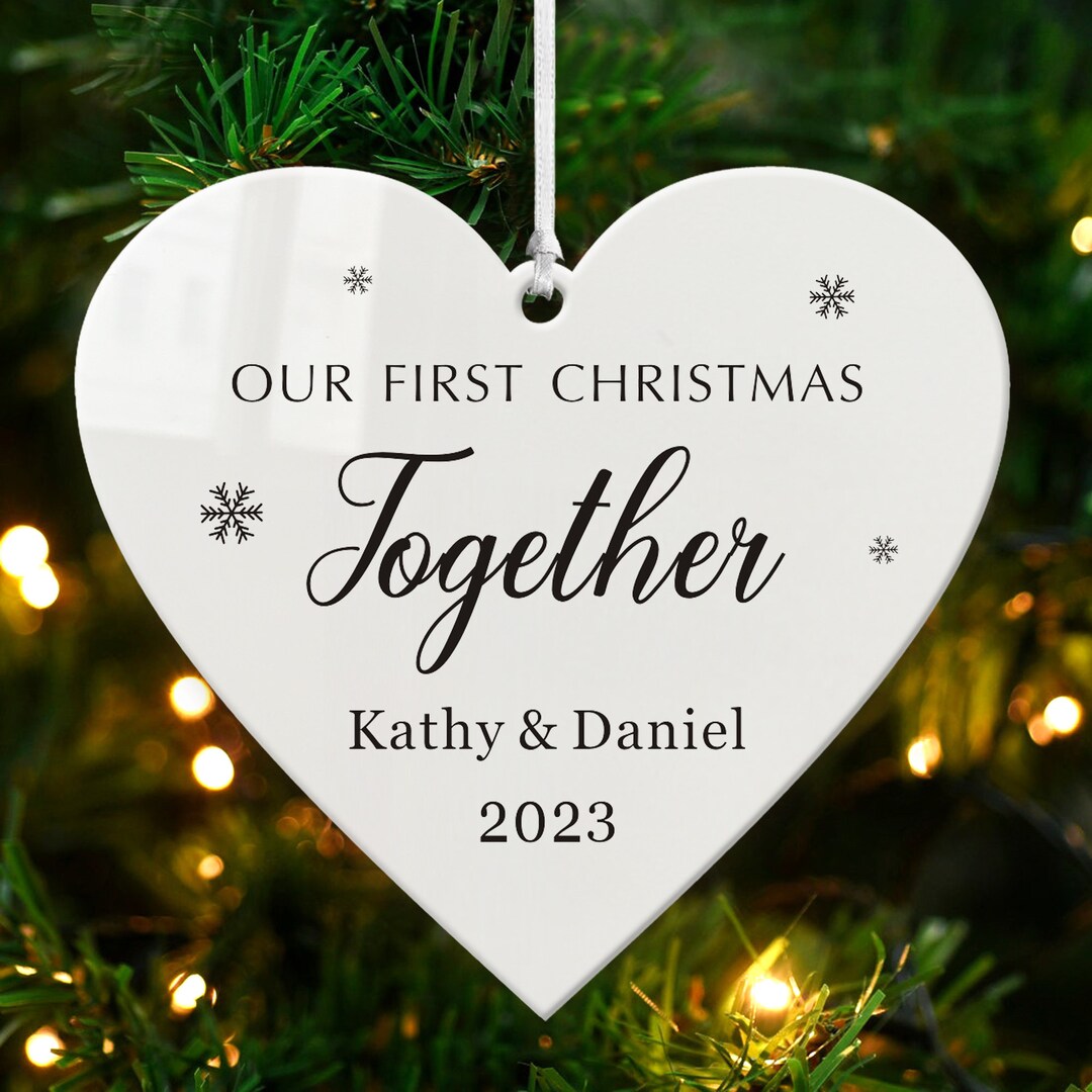 Personalised Christmas Ornaments First Christmas Together Christmas