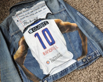 basketball jersey with jean jacket