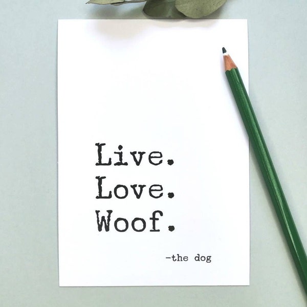 Postkarte Hunde-Spruch, Hunde-Postkarte, Grußkarte Hunde, Glückwunschkarte Hund, Postkarte für Hundebesitzer, Hundeliebhaber Karte