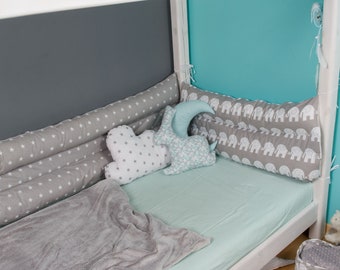 pillow bumpers for bed