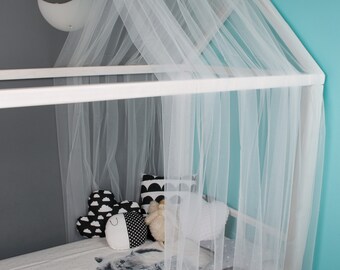 Montessori House bed CANOPY baldachin bed canopy play nursery canopy hanging canopy house bed curtain decor handmade princess teepeestyle