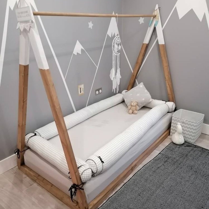 Set of 4 bolster pillows for the Twin size bed bumpers floor Etsy