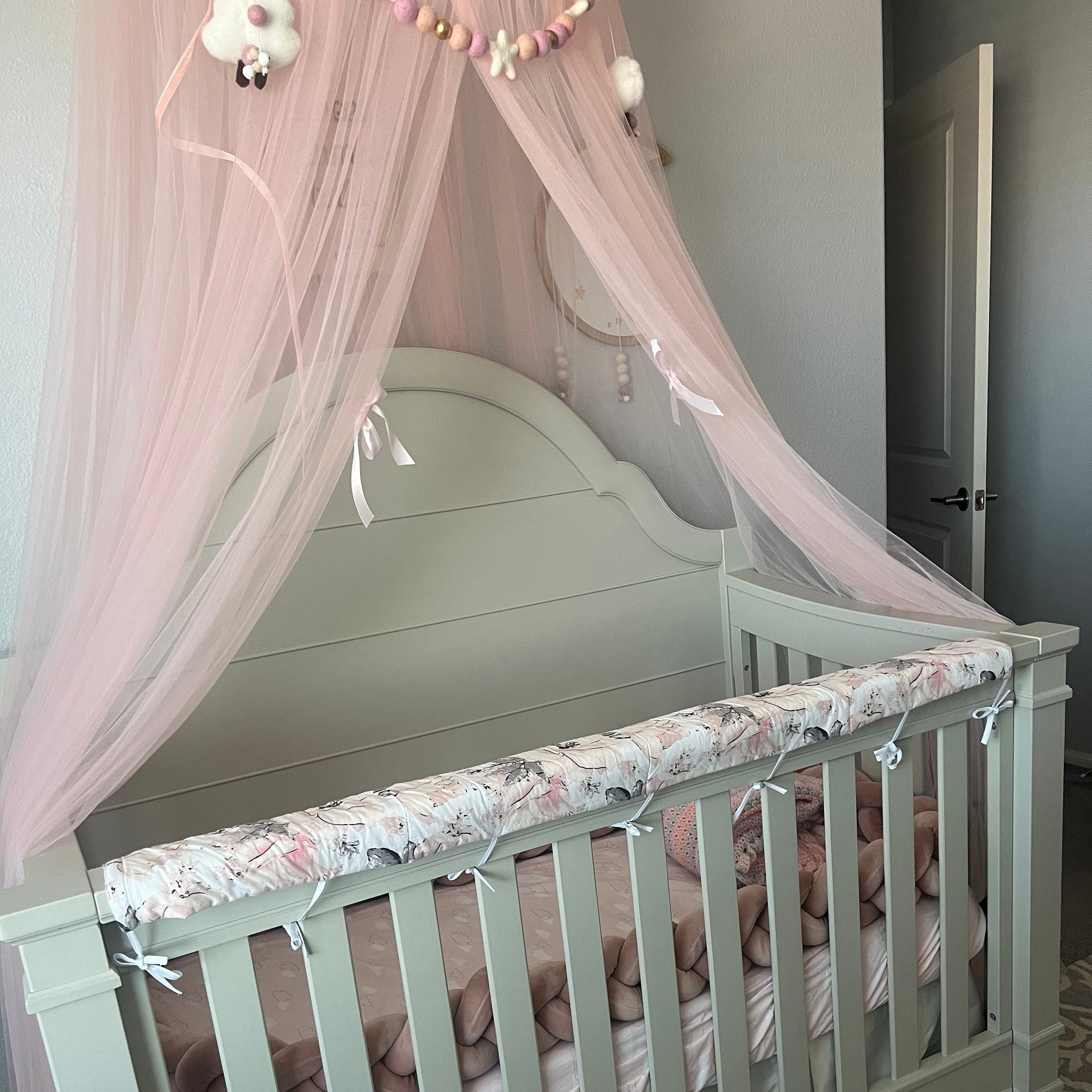 Baby Cot Rail Cover Crib Rails Cot Rail Teething Guard Padded Etsy