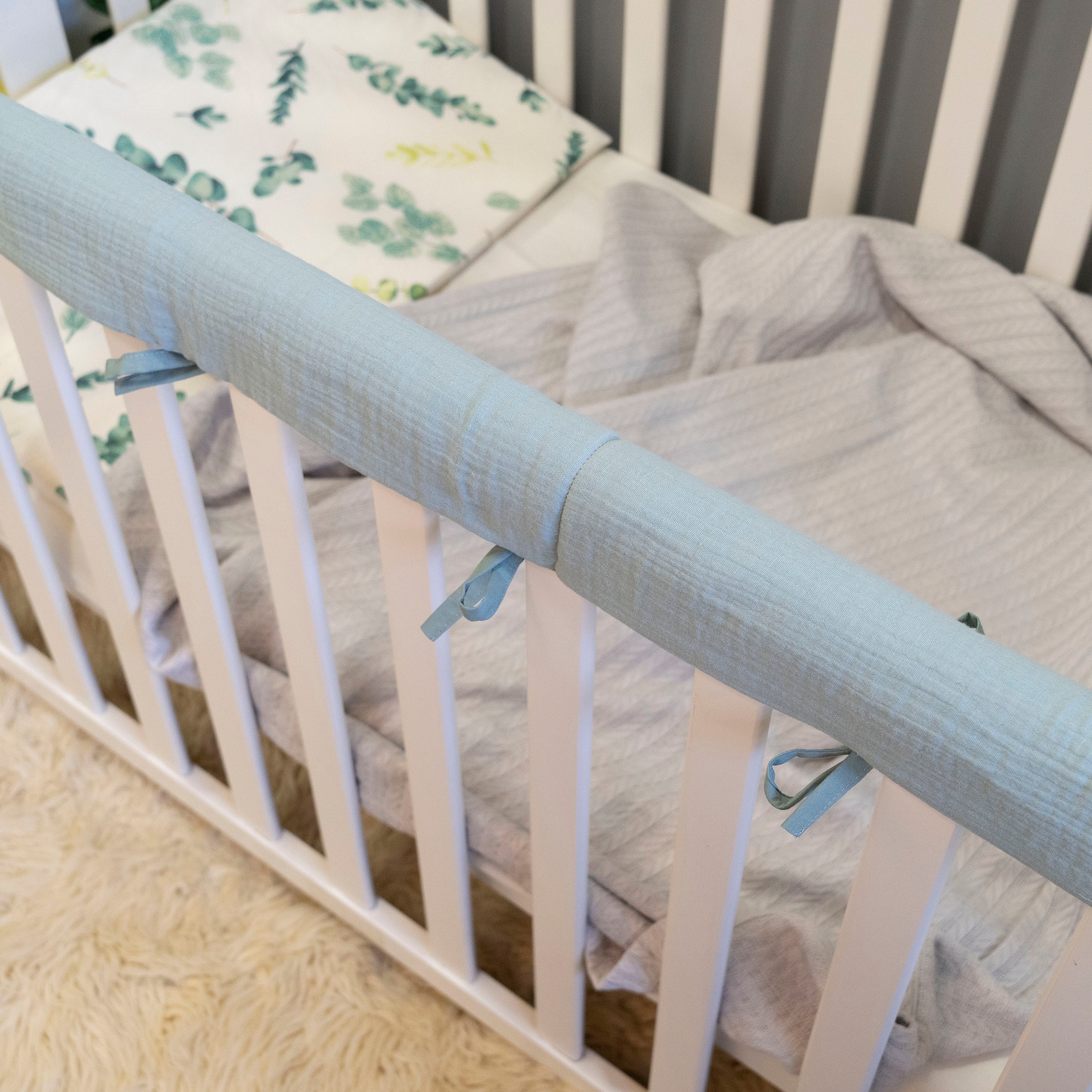 Simple Printed Crib Padding For Rails For Children Thicken Cotton Crib  Bumper With Anti Biting Strip, Splicing Bed Side Cushion For Safe Wrapping  Side 230816 From Qiyuan06, $12.87