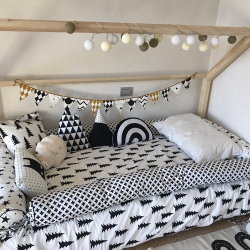 Set of 4 Bolster Pillows for the Twin Size Bed Teepee Floor Etsy