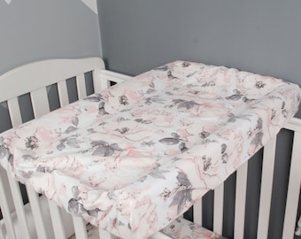 Cover changing pad mattress cotton flower peonies print Wipeable Changing Pad Cover changing mat case ikea vadra Changing Table