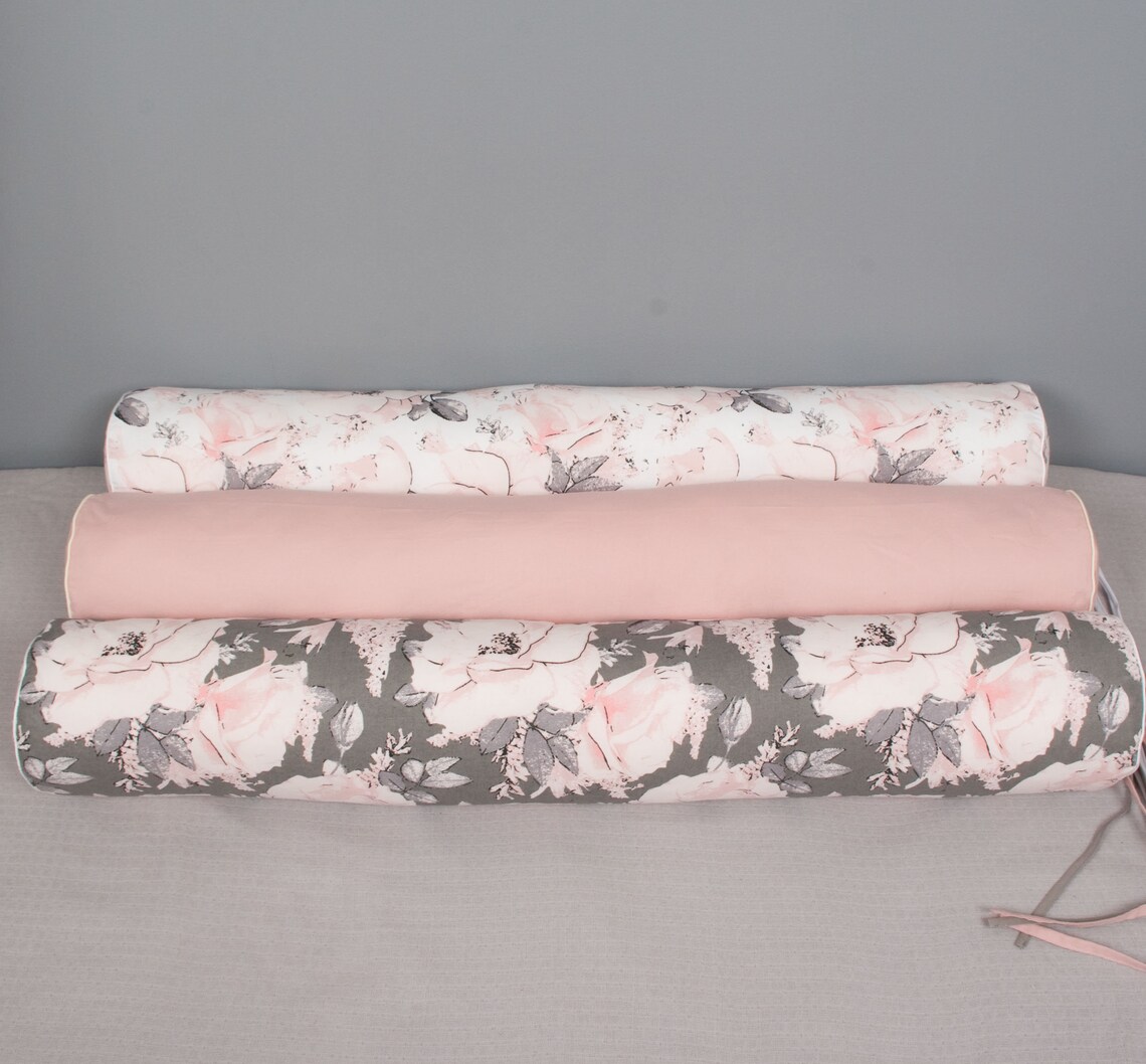 Any Size Round Ended Bolster for Toddler Bed Twin Bumper Etsy