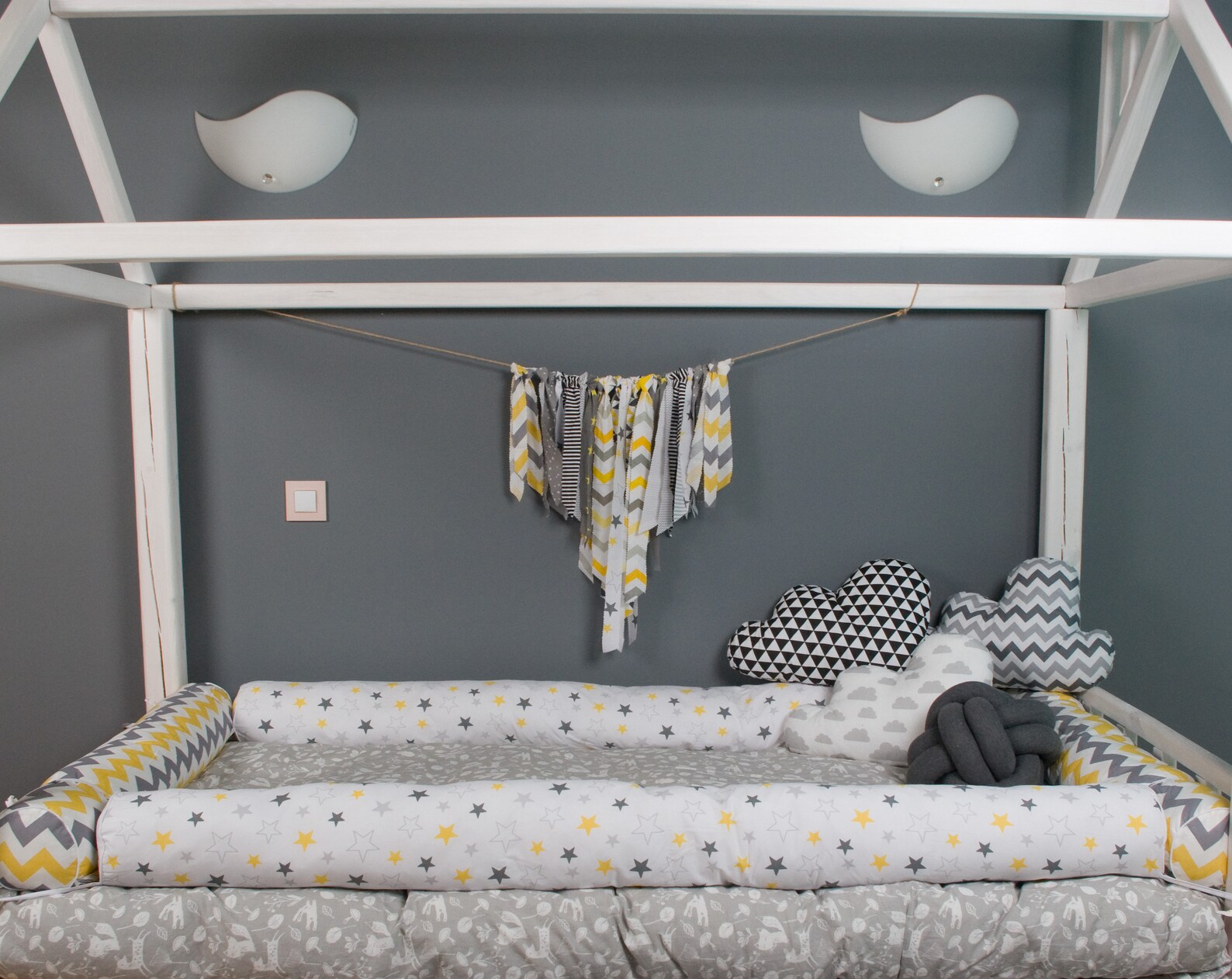 Solid Toddler Bumpers Bed Plain Twin Bed Bumpers Snake Pillow Etsy