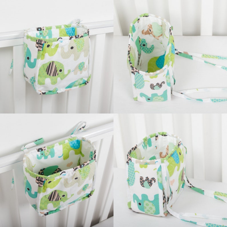 Baby Storage Fabric Holder Toddler Bed Pocket Crib Organizer Etsy