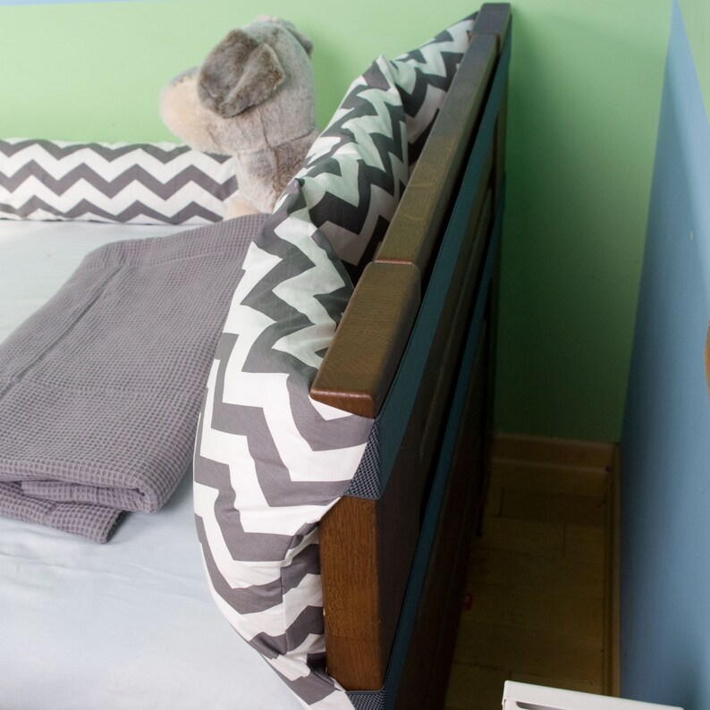 Headboard soft protector bumper head of the bed pillow Etsy