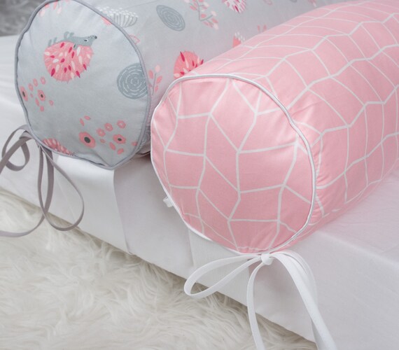 Bumper With Elastic For The Bed Without Frame Bolster Pillow Etsy