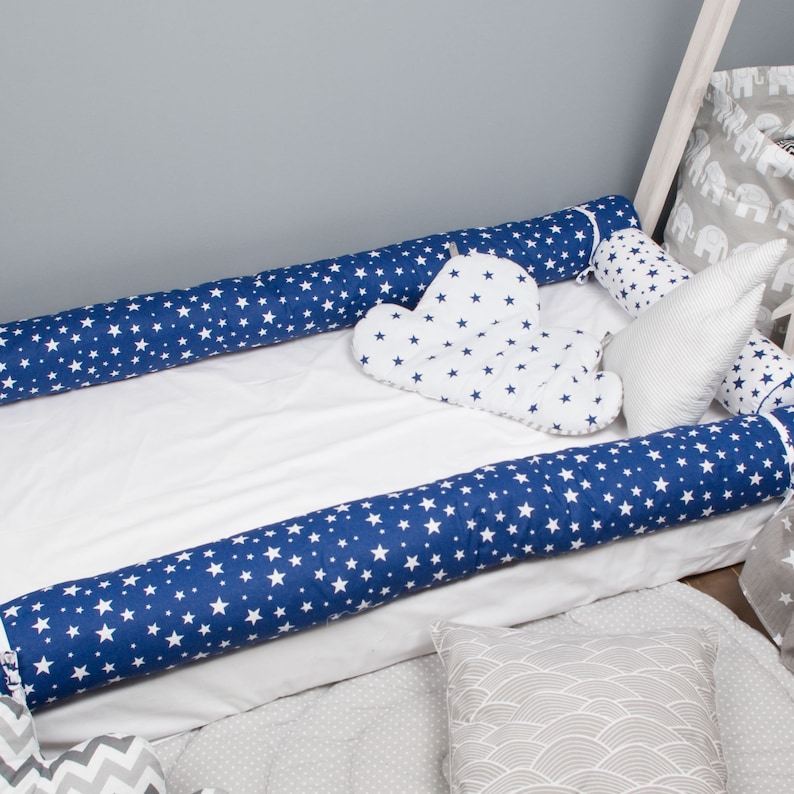 Baby bed bumper baby cushions toddler Floor bed cot bumper Etsy